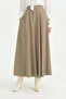 Segmented Modern Skirt - Mink - 2