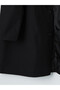 Vizyon New Season Black Loose Fit Shirt Collar Men's Coat - 8