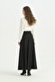 Segmented Modern Skirt - Black - 4