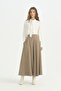 Segmented Modern Skirt - Mink