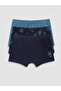 Vizyon New Season Navy Blue Boys' Boxer 3-Pack - 6