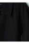 Vizyon New Season Black Loose Fit Shirt Collar Men's Coat - 7
