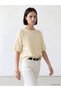 Özmarka New Season Ecru Crew Neck Women's Knitwear Sweater