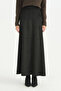 Suede Skirt - Black - 2