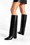 Boots New Model Boots and Pleated Bag in One, Detachable Heels, Pointed Toe Boots. - 4