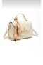 Black, Cream 2-Pack Faux Leather Hand and Shoulder Bag with Scarf Detail - 4
