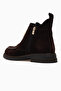 Women's buckle detailed leather boot 26k d26kb-1960 brown suede - 3