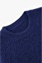 Navy Blue Zane Soft Textured Sweater - 3