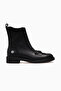 Women's Buckle Detailed Zippered Leather Boots 26K D26Kb-8525 Black