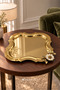 Yonca Lalezar Papatyalı Stainless Steel 6-Piece Tea Coffee Engagement Presentation Tray - 4