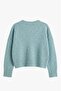 Mint V-Neck Soft Textured Sweater - 2
