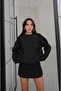 Black Crew Neck Sequin Sweater