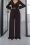 Bitter Brown Bailey Blouse Pants Set - 3