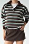 Brown Willow Striped Sweater - 2