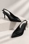 Black Ovis Heeled Genuine Leather Lined Shoes Tx01 - 4