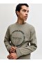 Khaki JJBENSON Slogan Print Pullover Sweatshirt - 2