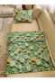 Surprise Pillow & Guest Pike Set with 5 Sizes Green Garden Pattern - 4 Pieces - 4