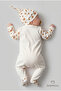 Aunt's Honey Written Newborn Baby Romper Hat Set Bee Pattern 100% Cotton Snap Fastener Baby Romper - 2