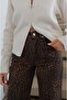 Coffee Leopard Kuzmina Straight Jean - 5