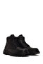 Men's Black Lace-Up Zippered Leather Boots Wm600019Dv - 2