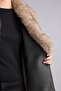 Fur Collared Double-Breasted Regular Fit Cashmere Coat H8597Ax26Wn - 4