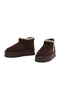 Women's Brown Suede Leather Teddy Boots Wf565003Ds - 4