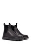 Men's Black Leather Chelsea Boots Wm600008Dv - 2