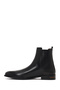 Men's Black Leather Chelsea Boots Wm750003Dv - 3