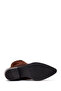 Women's Brown Short Thick Heeled Suede Leather Cowboy Boots Af190037Ds - 6