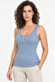 Women's 2-Pack 95% Cotton Button Detail U-Neck Combed Cotton Camisole Undershirt - Flexible Soft Everyday Undergarment - 6
