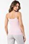 Women's 2-Pack 95% Cotton Lace Detailed Thin Strap Ribbed Undershirt - Flexible Soft Everyday Undergarment - 3