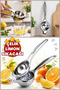 Stainless Steel Coated Lemon and Citrus Squeezer-Handheld Lemon, Tangerine, and Citrus Orange Juicer