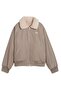 Women's Beige Reversible Blouson Jacket W Coat - 5