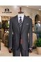 Men's Classic Regular Fit Suit with Vest 3-Piece Large Size 50-64 - 5