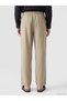 Beige Relax Fit Linen Look Men's Trousers - 4