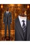 Men's Classic Regular Fit Suit with Vest 3-Piece Large Size 50-64 - 6