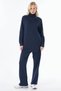 Rayon Double Suit with Stitching Detail Navy Blue - 2