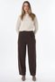 Pleated Knitwear Trousers Brown - 3