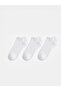 Alita City White Plain 3-Pack Women's Booties Socks with a Difference