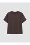 Two Mt Shop Quality Lcw Everyday Plum Diver Fabric Plain Standard & Regular Short Sleeve Women's T-Shirt - 6