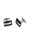 Black & Chrome Cufflinks/ Connection 22