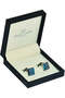 Blue & Chrome Cufflinks/ Connection 20 - 2