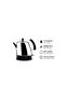1.2L Stainless Steel Electric Cordless Kettle 2000W with Automatic Shut Off and Boil Dry Protection - 4