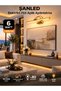 6W Electric Flute Led Sconce Gold Color Daylight Adjustable Head 2 Pcs - 2