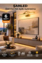 6W Electric Flute Led Sconce Gold Color Daylight Adjustable Head 8 Pcs - 2