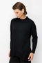 Yuvarlak Yaka Basic Triko Tunik-SİYAH - 3