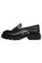 Women's Vegan Leather Black Loafer - Warner Bros Harry Potter House of Slytherin Design - 3