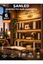 6W Electric Flute Led Sconce Gold Color Daylight Adjustable Head 4 Pcs - 4