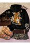 Tokyo Tiger Detail Oversize Unisex Sweatshirt
