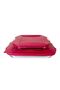 Essential 4-Piece 2L + 3L Tempered Glass Bakeware Set with Red BPA-Free Lids, Oven Safe